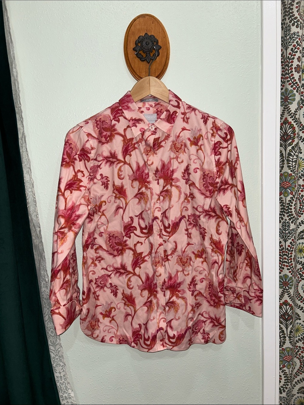 Chicoโs No-Iron Button-Down Blouse